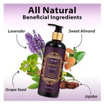 Lavender Essential Oil - Natural Organic Massage Oil with Sweet Almond, Grape Seed & Jojoba
