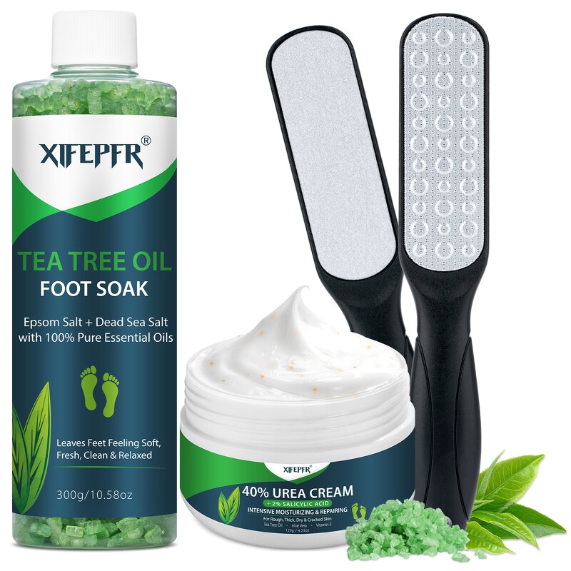 Foot Spa & Urea Cream Manufacturer - Private Label Pedicure Set with Tea Tree Oil & Callus Remover