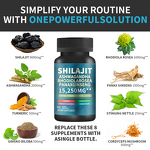 Himalayan Shilajit Capsules Manufacturer - Ultra Strength with Ashwagandha & Panax Ginseng, 60 Capsules