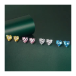 Butterfly Stud Earrings Supplier - Non Tarnish Jewelry Waterproof 18K Gold Pvd Plated Zircon Butterfly Flower Studs