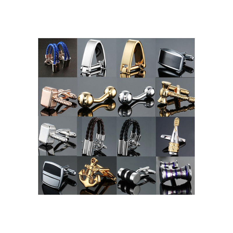 Gear Cufflinks Factory - Wholesale Customization Men's French Shirt Cufflinks Round Gear Speedometer Football Cufflinks