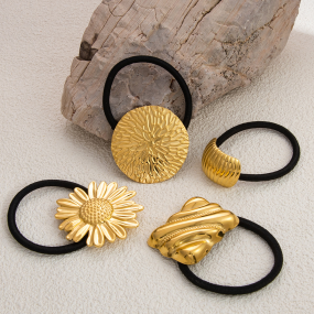 Elastic Hair Ties Manufacturer - Minimalist Style Elastic Hair Ties Irregular Geometric Square Waterproof