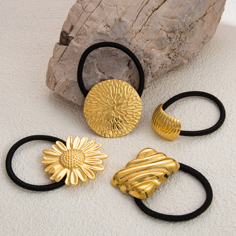 Elastic Hair Ties Manufacturer - Minimalist Style Elastic Hair Ties Irregular Geometric Square Waterproof