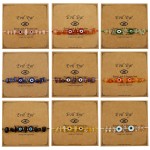 Rainbow Evil Eye Bracelet Manufacturer - Fashion Evil Eye Bracelet Rainbow Crystal Gold Beads Turkish Lucky