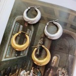 hoop耳环供应商-不锈钢女士厚圆日常佩戴金色厚重hoop个性耳环