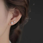 Butterfly Stud Earrings Supplier - Non Tarnish Jewelry Waterproof 18K Gold Pvd Plated Zircon Butterfly Flower Studs