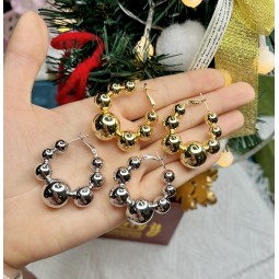 Steampunk Ear Clip Supplier - Vintage Steampunk Ear Clip Wedding Party Men Jewelry Big Circle Heart Dangle