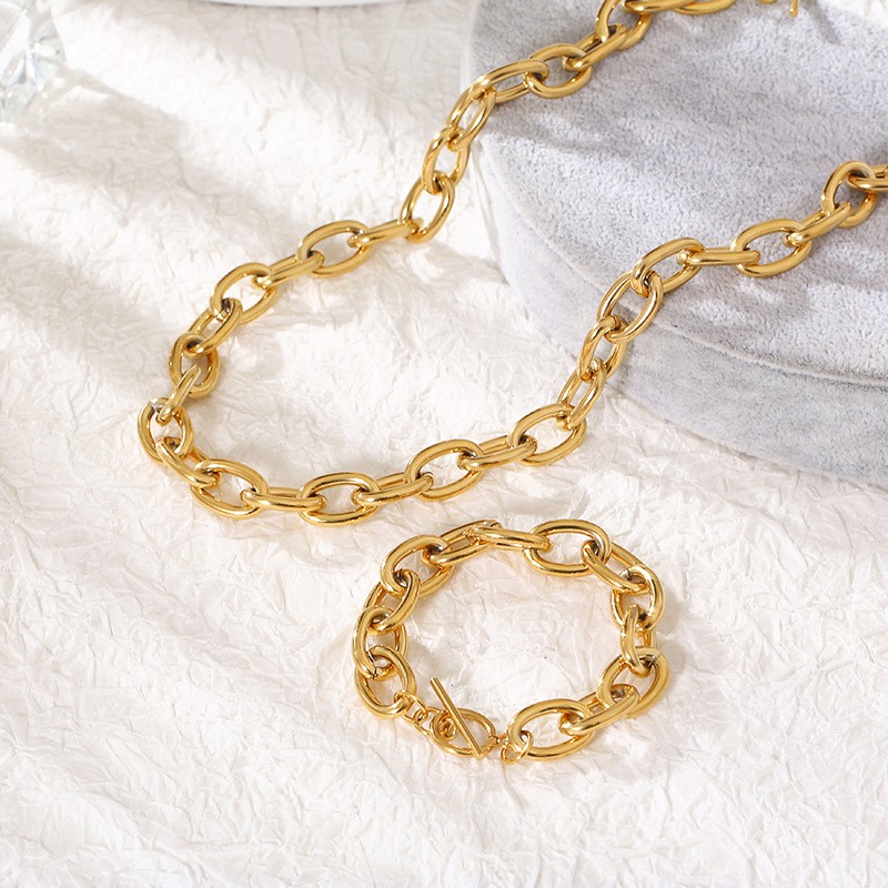 Silver Earrings Set Manufacturer - Minimalist Stainless Steel Silver Earrings Non-fading Chunky Smoothly High Polish