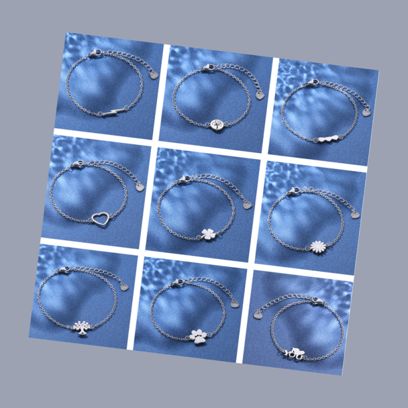 Titanium Bracelet Factory - 2024 New Model Titanium Steel 18k Gold Plating Non-fading Simple Smooth Surface Bracelet