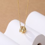 珍珠链项链工厂-手工编织天然真淡水珍珠链心形吊坠项链925银