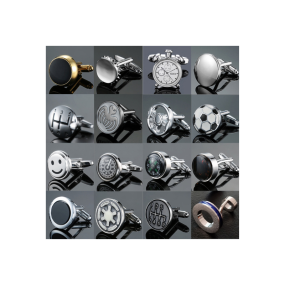 Enamel Cube Cufflinks Manufacturer - 2023 New Arrival Classic Men's Shirt French Cufflinks Enamel Vintage Crystal Cube