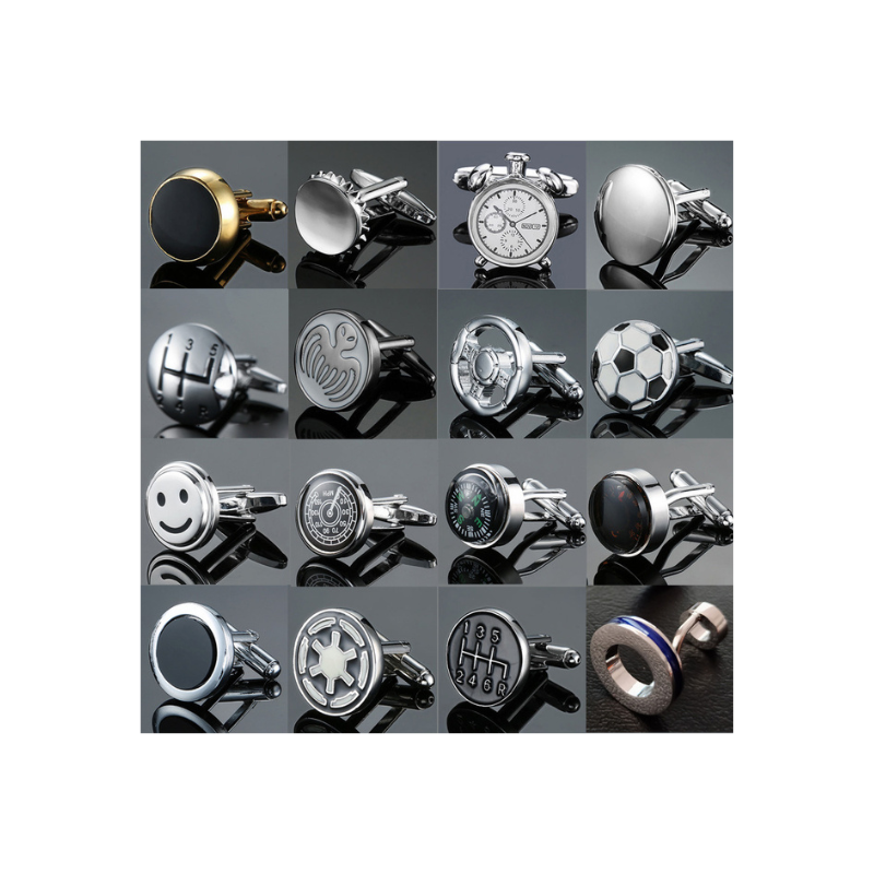 Enamel Cube Cufflinks Manufacturer - 2023 New Arrival Classic Men's Shirt French Cufflinks Enamel Vintage Crystal Cube