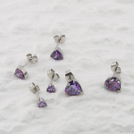 Butterfly Stud Earrings Supplier - Non Tarnish Jewelry Waterproof 18K Gold Pvd Plated Zircon Butterfly Flower Studs