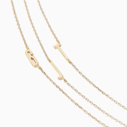 Love Heart Necklace Factory - 14 Styles Fashion Jewelry Love Heart Four Cover Initial 26 Alphabet Letter Necklace