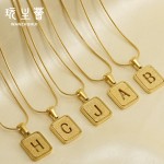 滴油项链生产厂家-滴油26字母吊坠项链个性化油滴字母O形链