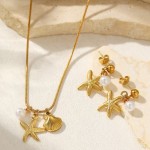 心形眼套装工厂-女士精致珠宝套装不锈钢18k金锆石心形眼分层吊坠套装