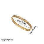 Designer Bangle Factory - Luxury Stainless Steel Men Women Designer Fashion Gold Bangle Bracelet 18k Waterproof