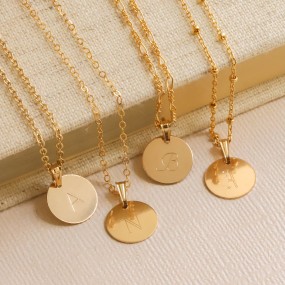 侧字母项链供应商-精致不锈钢侧字母项链18k金初始字母项圈