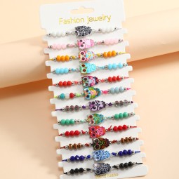 Animal Charm Bracelet Manufacturer - Evil Eye Charm Bracelet Set Red Rope Bracelets with Animal Pendants Jewelry