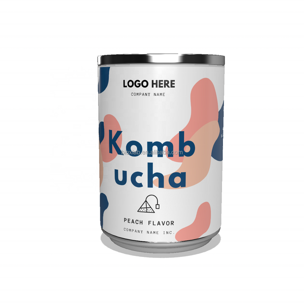 Kombucha Powder Manufacturer - Fermented Lime Pineapple Peach Tea in 250ml Can