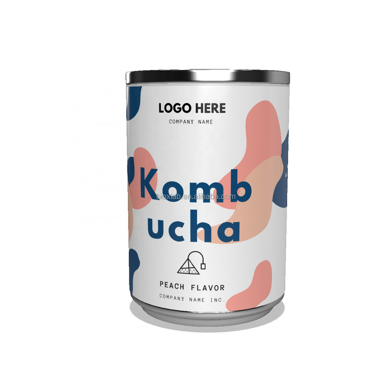 Kombucha Powder Manufacturer - Fermented Lime Pineapple Peach Tea in 250ml Can