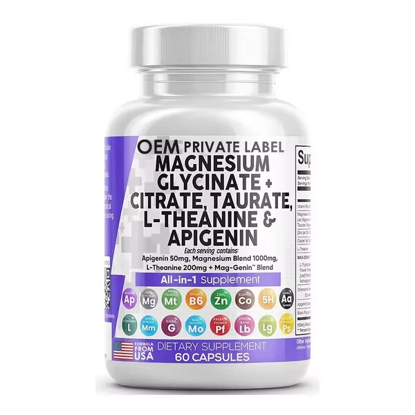 Magnesium Glycinate Capsules Manufacturer - High Absorption Formula for Sleep & Heart Support