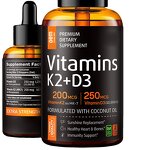 Liquid Vitamin D3 + K2 Drops Manufacturer - Private Label for Adult Bone & Immune Health