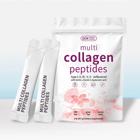 Multi Collagen Peptides Powder Manufacturer - Private Label with Hyaluronic Acid & Vitamin C