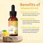 Vitamin D3 K2 Liquid Drops Manufacturer - Food Grade for Adult Immune Support