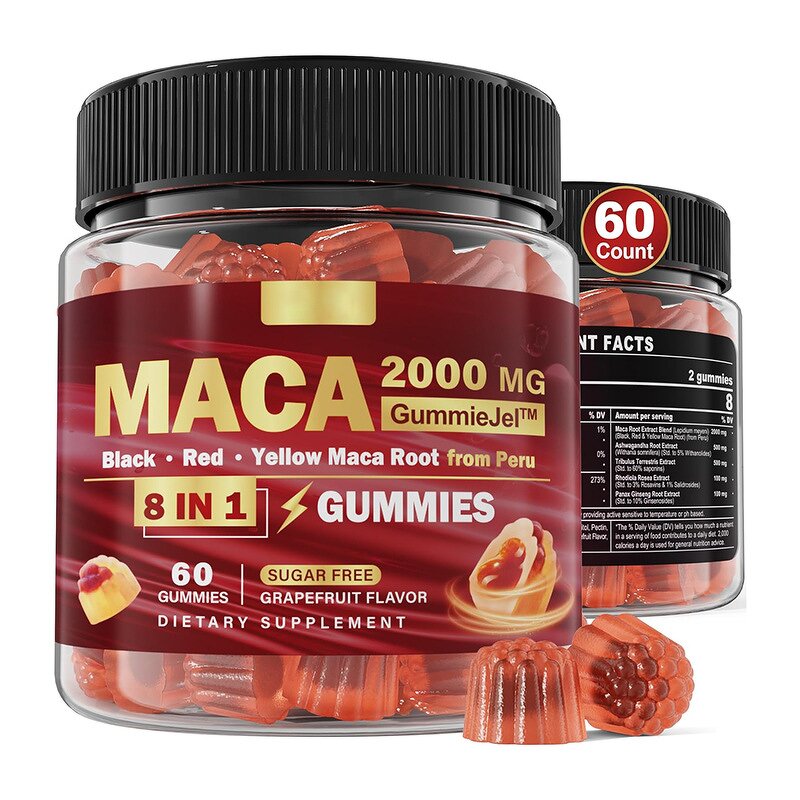 Maca Root Gummy Candy Manufacturer - 2000mg Extract Sugar Free Supplement