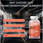 Creatine Monohydrate Gummies Manufacturer - Halal Certified 3000mg for Sports Nutrition