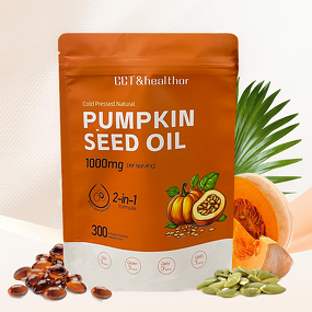 Pumpkin Seed Oil Softgels Manufacturer - 1000mg with Saw Palmetto for Prostate Health