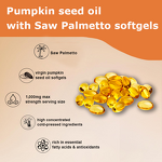 Pumpkin Seed Oil Softgels Manufacturer - 1000mg with Saw Palmetto for Prostate Health