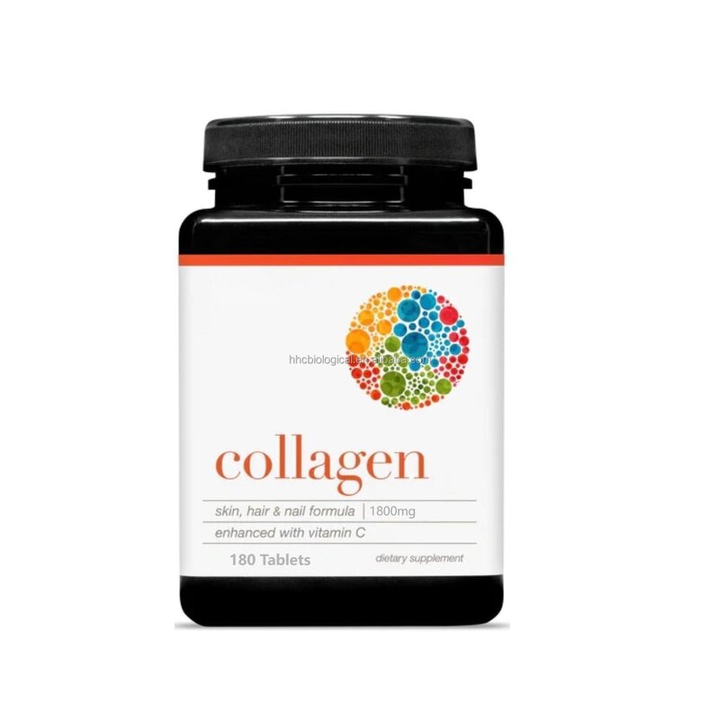 Collagen Peptide Tablet Manufacturer - 1800mg with Vitamin C for Skin & Hair Health
