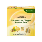Blooming Tea Manufacturer - Private Label Organic Lemon Ginger, Individually Wrapped