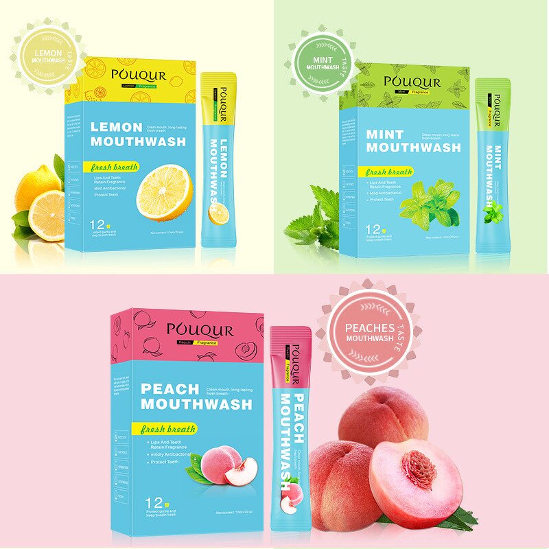 Portable Antiseptic Mouthwash Manufacturer - Cool Mint & Coconut Flavor Oral Care Liquid