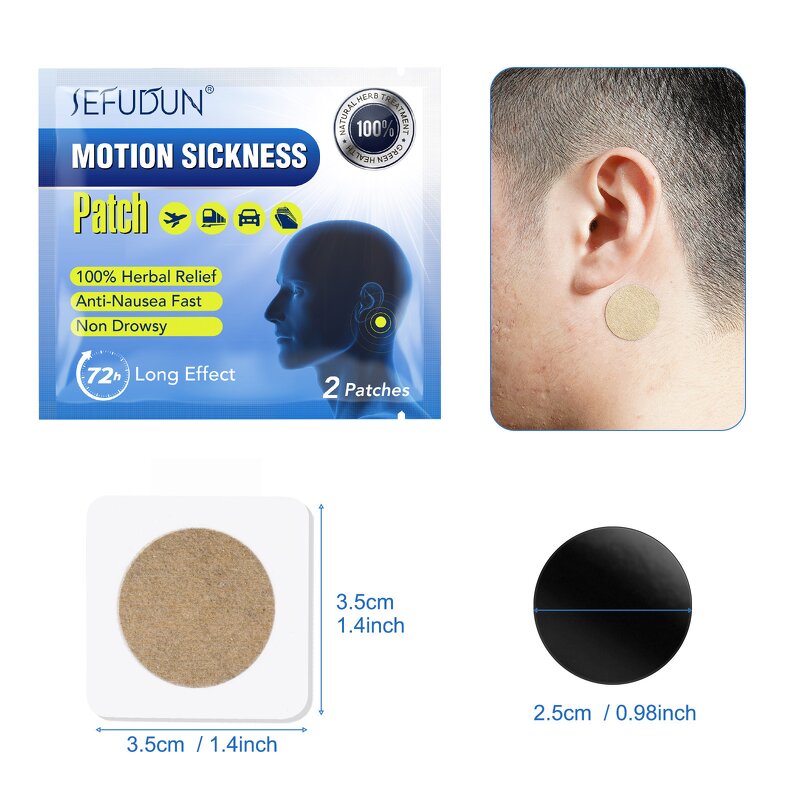 Motion Sickness Patch Manufacturer - OEM for Cruise Dizziness & Vertigo Behind Ear