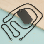 Stainless Steel Tag Necklace Manufacturer - Custom Engraved Logo Hip Hop Jewelry
