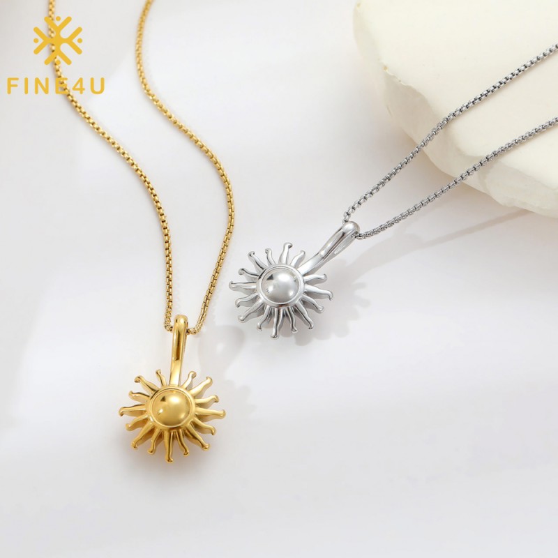 Stainless Steel Sunflower Necklace Manufacturer - Gold Plated Non-Tarnish Vintage Choker