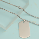 Stainless Steel Tag Necklace Manufacturer - Custom Engraved Logo Hip Hop Jewelry