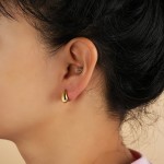 不锈钢耳钉供应商 - 镀金水滴泪滴防过敏