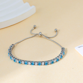 Stainless Steel Tennis Bracelet Manufacturer - PVD Plated Adjustable Zircon Stone Jewelry