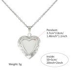 Stainless Steel Locket Necklace Supplier - Custom Gold Plated Love Photo Pendant Heart