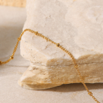 Stainless Steel Anklets Manufacturer - Gold Stainless Steel Beaded Non Tarnish Ladies Girls