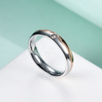 不锈钢情侣对戒套装厂家 - 情人节礼品订婚婚庆饰品