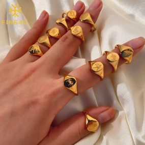 Stainless Steel Zodiac Ring Supplier - 18K Gold Plated Hypoallergenic Unisex Jewelry