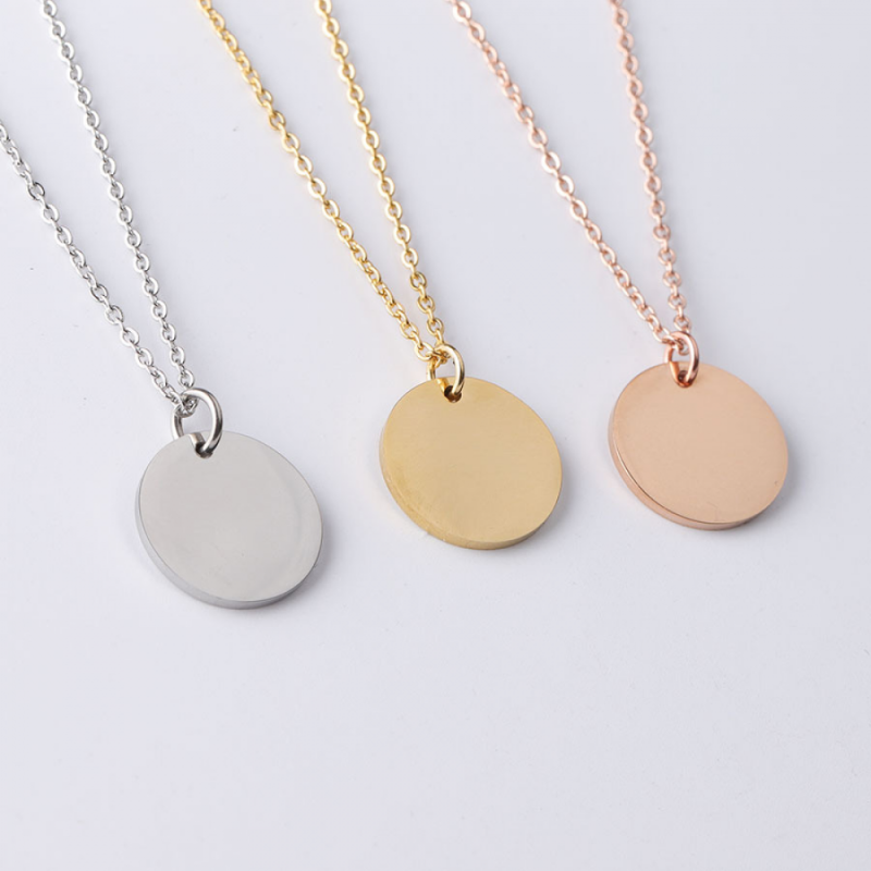 Stainless Steel Pendant Necklace Manufacturer - Custom Engraved Blank Jewelry Gold Plated