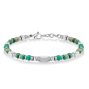 Stainless Steel Bracelet Supplier - Handmade Obsidian Volcanic Healing Natural Stone