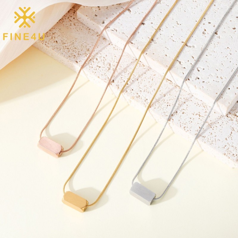 Stainless Steel Rectangle Pendant Factory - Waterproof Brushed Finish Custom Engraving