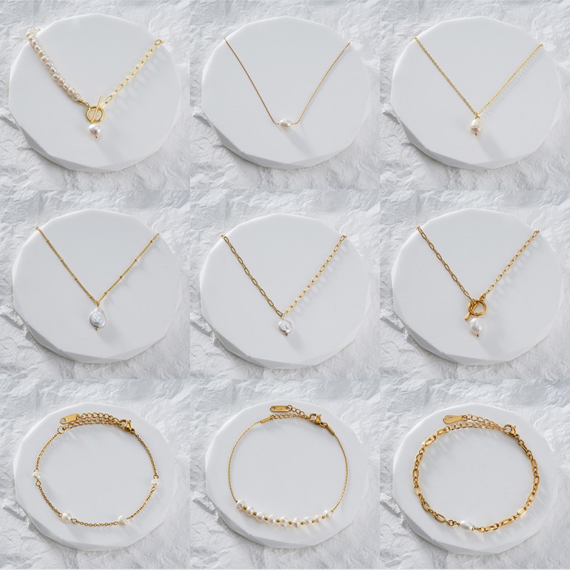 Stainless Steel Pearl Necklace Supplier - Gold Plated Natural Freshwater Pearls Wholesale